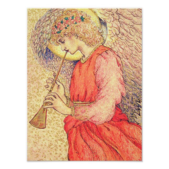 Angel Playing a Flageolet Photo Print (Front)