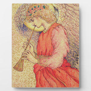 Angel Playing a Flageolet Plaque