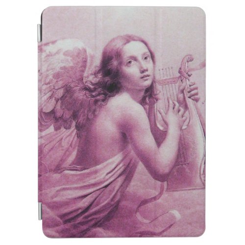 ANGEL PLAYING LYRA OVER THE CLOUDS purple iPad Air Cover