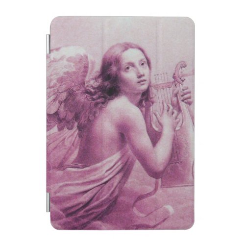 ANGEL PLAYING LYRA OVER THE CLOUDS purple iPad Mini Cover