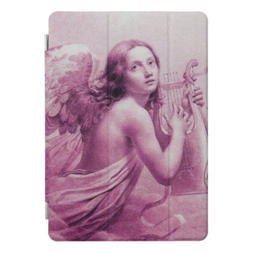 ANGEL PLAYING LYRA OVER THE CLOUDS purple iPad Pro Cover
