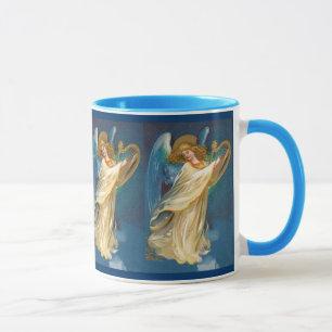 Angel Playing Music On A Harp Mug