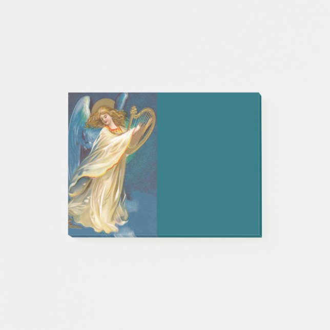 Angel Playing Music On A Harp Post-it Notes (Front)