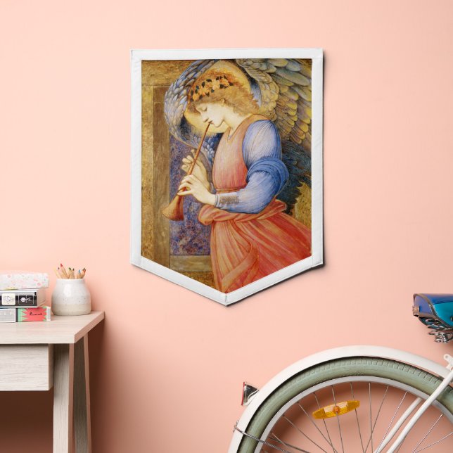 Angel playing the flageolet  pennant (Insitu 2)