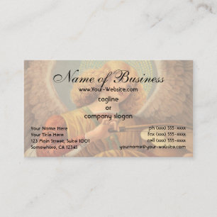 Angel Playing the Violin by Melozzo da Forlì Business Card