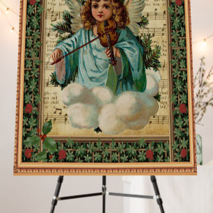 Angel playing violin Foam Boards