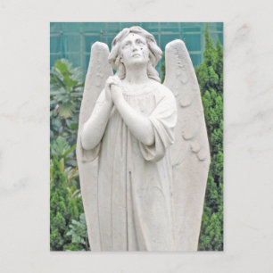 Angel pleading with the sky postcard