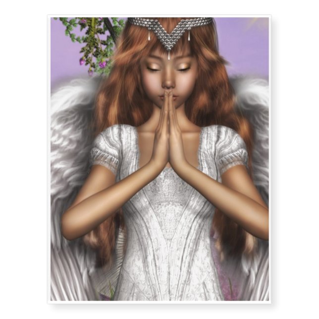 Angel Prayers Temporary Tattoos (Front)