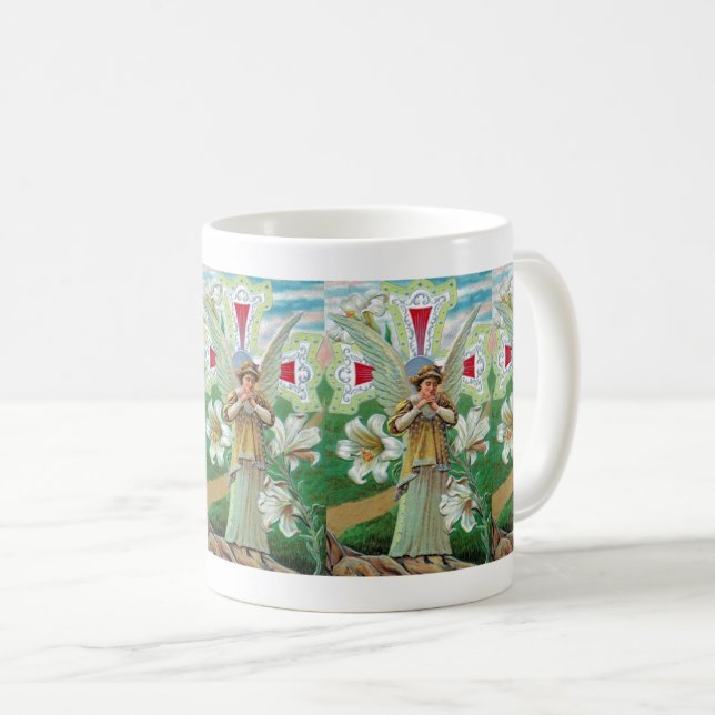 Angel Praying Coffee Mug (Front Right)