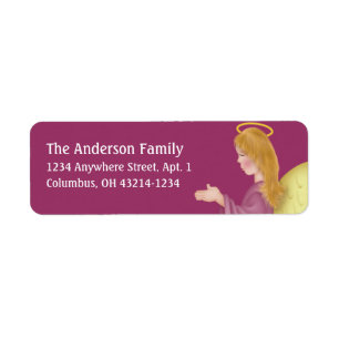 Angel Praying d1b Return Address Labels