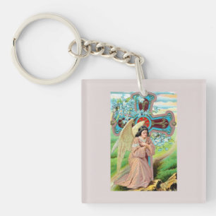Angel Praying Keychain