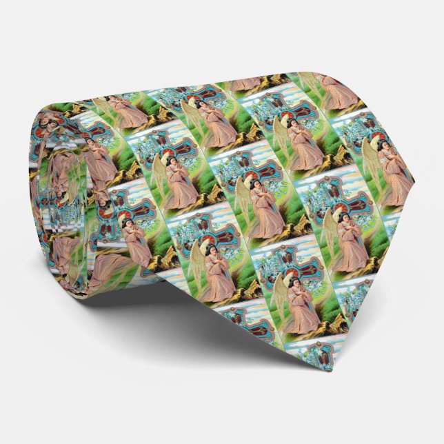 Angel Praying Neck Tie (Rolled)