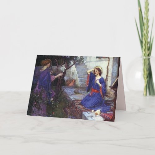 Angel Pre_Raphaelite Christmas Card