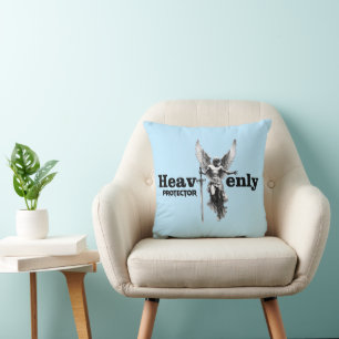 Angel Print - Heavenly Protector - Throw Pillow