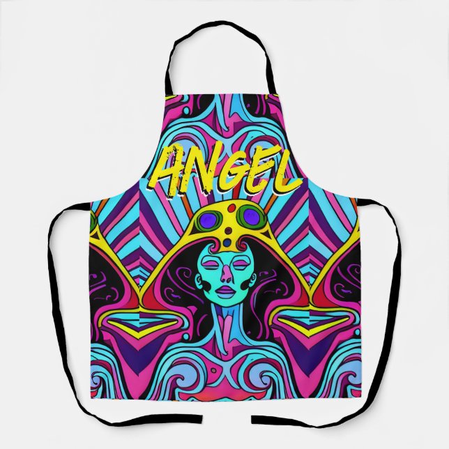 angel psicodelico apron (Front)
