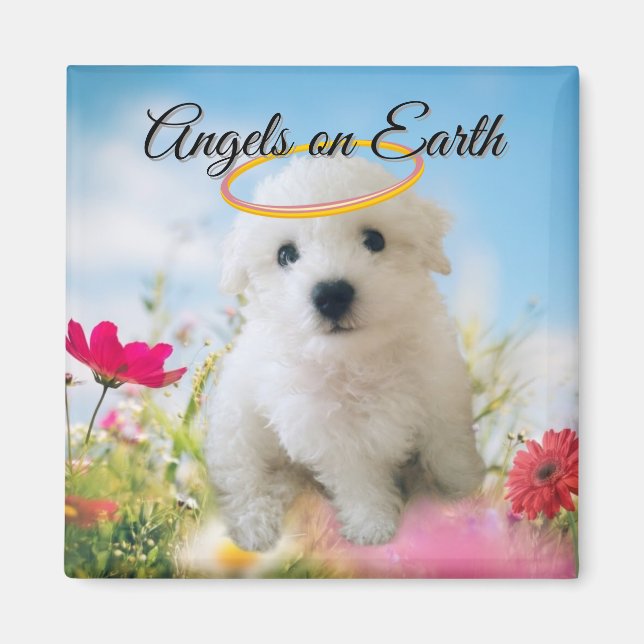 Angel Puppy Magnet (Front)