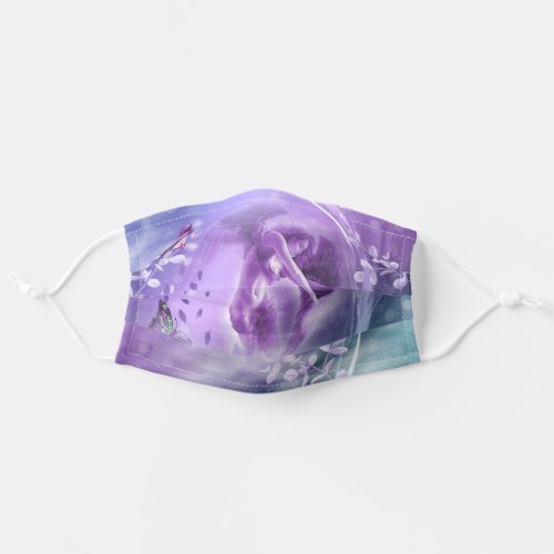 Angel Purple Misty Fog Adult Cloth Face Mask