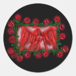 Angel Red, roses, sticker
