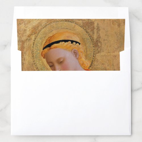 Angel Religious Christian Figure Golden Halo Book Envelope Liner