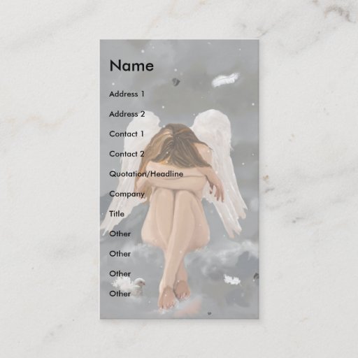 Customizable Angel template business card templates