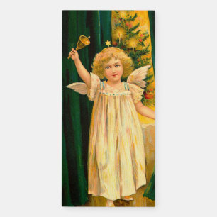 Angel ringing the bell for Christmas time Magnetic Notepad