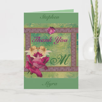 Angel Rose Thank You Card