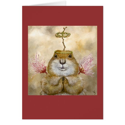 Angel Roy the prairie dog card (Front)