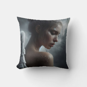 angel sadness throw pillow