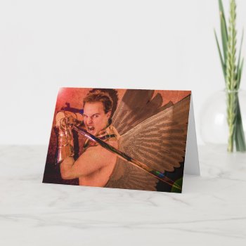 Angel "salvation From The Dark " Christmas Card by TheInspiredEdge at Zazzle