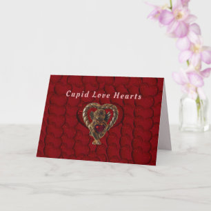 Angel Sangria Hearts Valentine's Day Card