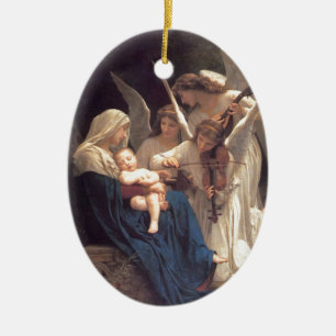 Angel Serenade Ceramic Ornament