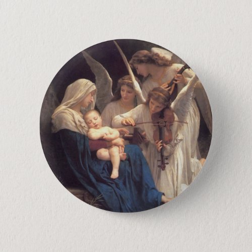 Angel Serenade Pinback Button