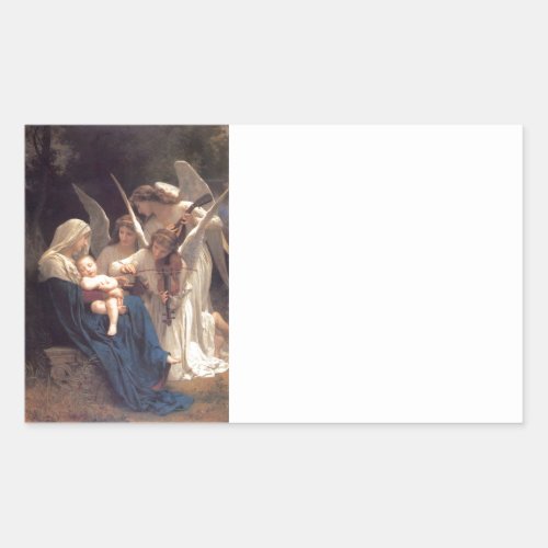 Angel Serenade Rectangular Sticker