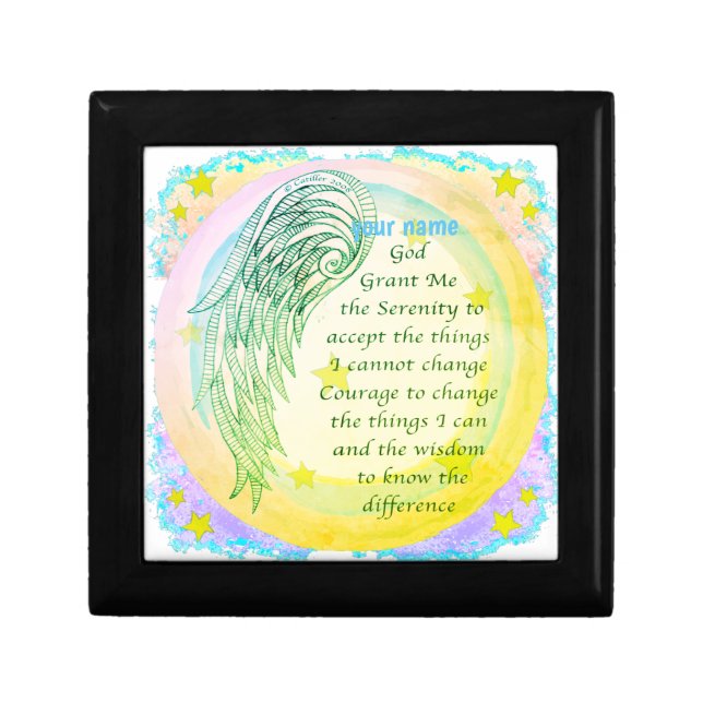 Angel Serenity Prayer Gift Box (Front)