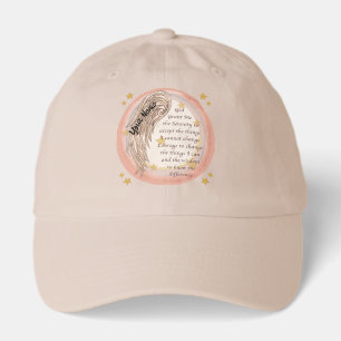 Angel Serenity Prayer Hat