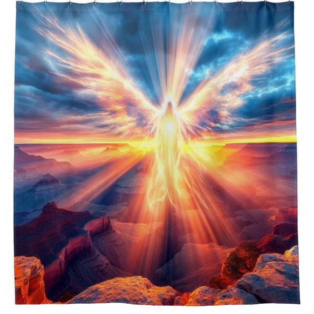 Angel Shower Curtain (Front)