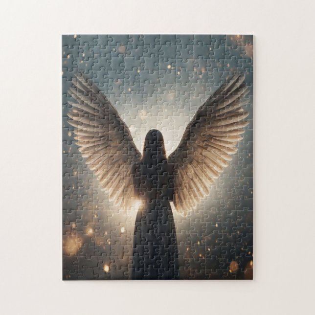Angel Silhouette Jigsaw Puzzle (Vertical)