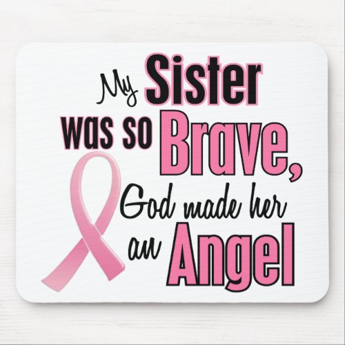 Angel SISTER Breast Cancer T_Shirts  Apparel Mouse Pad