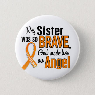 Angel Sister Leukemia Button