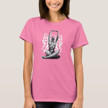 Angel Sitting With Crossed Legs T-shirt by styleuniversal at Zazzle
