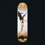 Angel Skeleton Demon Wings Flames Skateboard<br><div class="desc">This design may be personalized by choosing the customize option to add text or make other changes. If this product has the option to transfer the design to another item, please make sure to adjust the design to fit if needed. Contact me at colorflowcreations@gmail.com if you wish to have this...</div>
