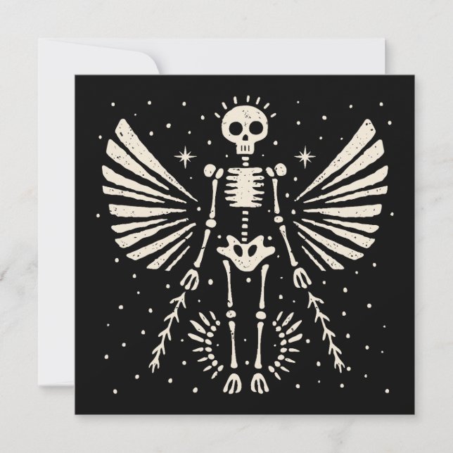 Angel skeleton Gothic Christmas (Front)