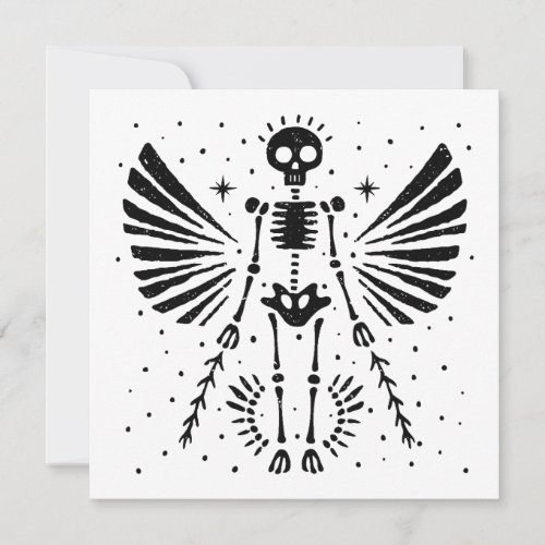Angel skeleton Gothic Christmas