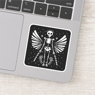 Angel skeleton Gothic Christmas Sticker