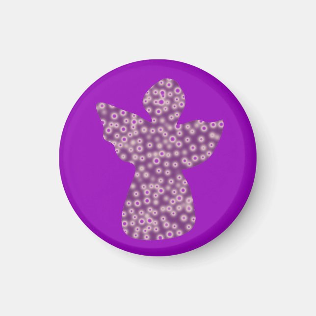 Angel Small, 3.2 Cm Round Magnet (Front)