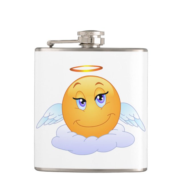 Angel smiley flask (Front)