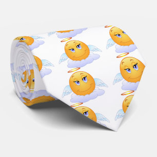 Angel smiley neck tie