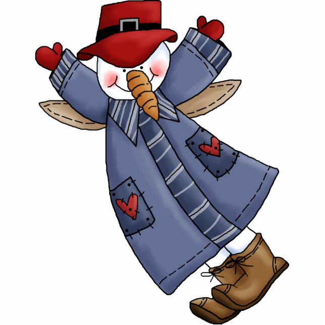 Angel Snowman Ornament (Front)