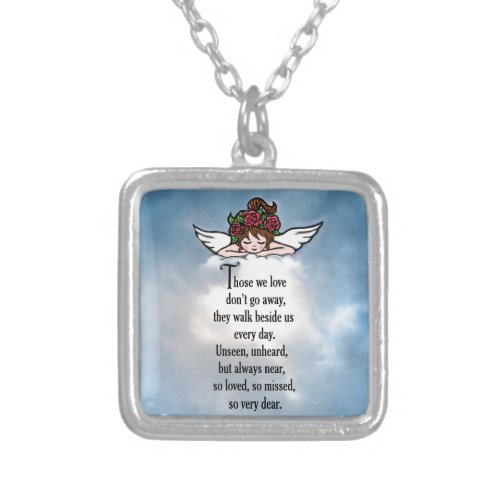 Angel So Loved Silver Plated Necklace