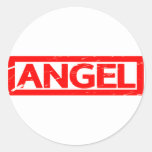 Angel Stamp Classic Round Sticker